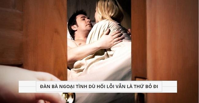 Thực sự đàn bà ngoại tình dù hối lỗi vẫn là thứ bỏ đi hay không?